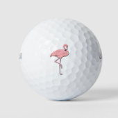 Roze flamingo golfballen (Voorkant)