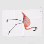 Roze Flamingo Golfhanddoek (Horizontaal)