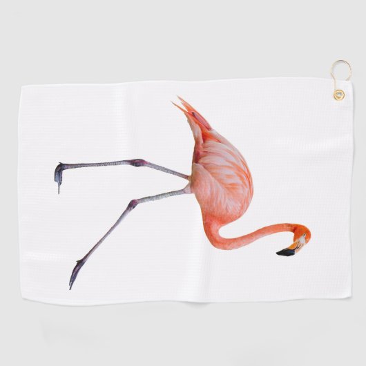 Roze Flamingo Golfhanddoek (Horizontaal)