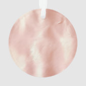 Roze flamingo goud en lijst gepersonaliseerd ornament (achterkant)