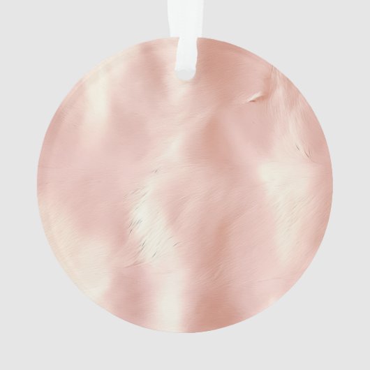 Roze flamingo goud en lijst gepersonaliseerd ornament (achterkant)