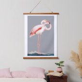 Roze Flamingo Hangend Wandkleed (Slaapkamer)