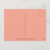 ROZE FLAMINGO HEKS, VLIEGEN OVER MAAN OP EEN BEZEM FEESTDAGENKAART (Achterkant)