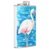 Roze flamingo heupfles (Rechts)