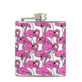 Roze Flamingo Heupfles (Voorkant)
