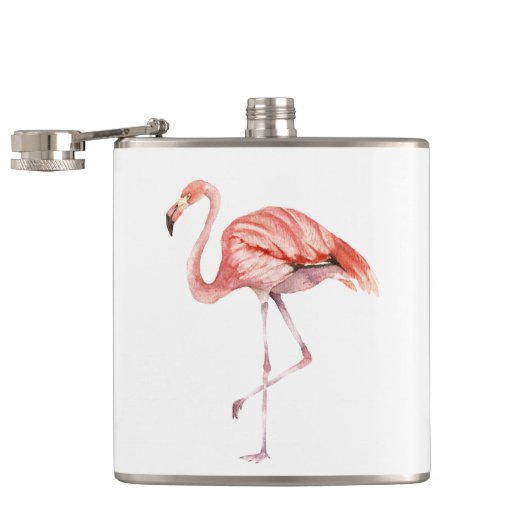 Roze Flamingo Heupfles (Geopend)