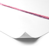 Roze Flamingo & Hibiscus Tropische Banner Poster (Hoek)