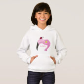  roze Flamingo Hoodie (Voorkant volledig)
