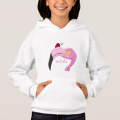  roze Flamingo Hoodie (Voorkant)