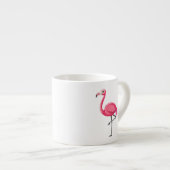 Roze Flamingo in Cartoonstijl Espresso Kop (Voorkant rechts)