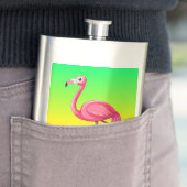 Roze Flamingo in Cartoonstijl Flacon (Voorbeeld)