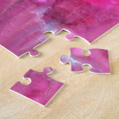 Roze Flamingo in de Roze wereld - Prachtige roze g Legpuzzel (Zijkant)