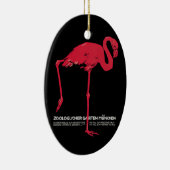  roze flamingo in Duitsland dierentuin München Keramisch Ornament (Rechts)
