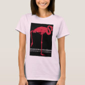 roze flamingo in Duitsland dierentuin München T-shirt (Voorkant)