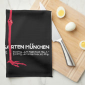 roze flamingo in Duitsland dierentuin München Theedoek (Quarter Fold)