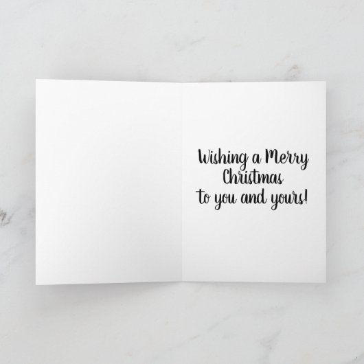 Roze flamingo in een rode kerstmuts kerst Kaart (Binnen)