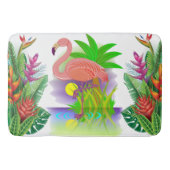 Roze flamingo in het paradijs badmat (Voorkant)