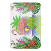 Roze flamingo in het paradijs badmat (Voorkant Verticaal)