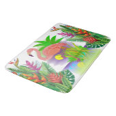 Roze Flamingo In Paradijs Badmat (Gekanteld)
