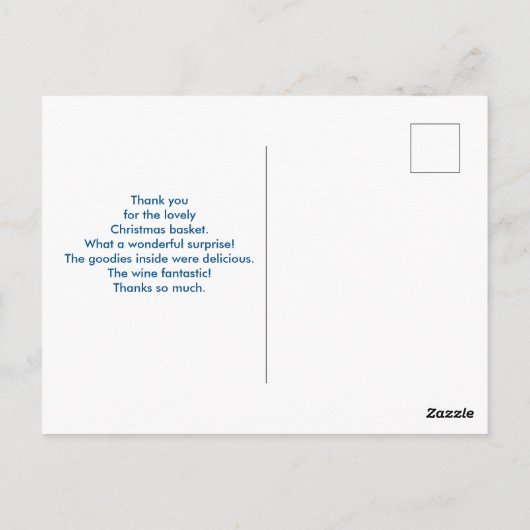 Roze Flamingo in Rode Kerstman Hoed Kerstmis Dank  Briefkaart (Achterkant)