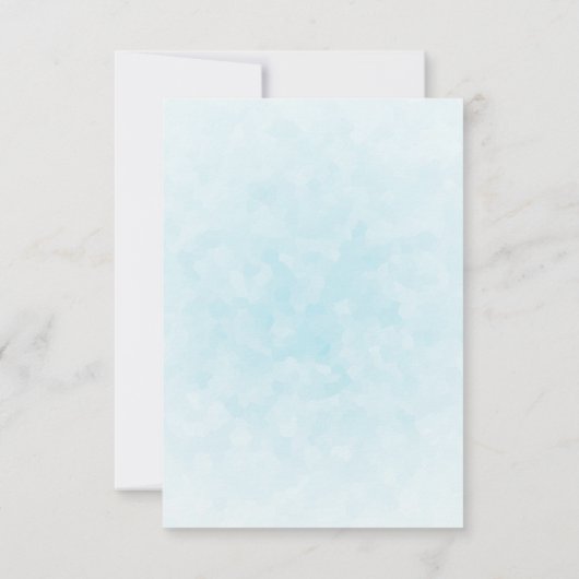 Roze Flamingo in Santa Hat RSVP Kaartje (Achterkant)