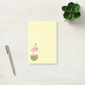 Roze flamingo in Santa Hat Whimsical Kerstmis Post-it® Notes (Kantoor)