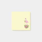 Roze flamingo in Santa Hat Whimsical Kerstmis Post-it® Notes (Voorkant)