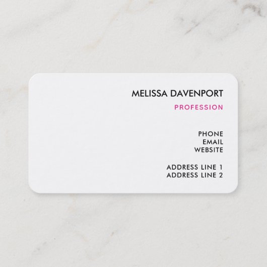 Roze flamingo in Santa Hat Whimsical Kerstmis Visitekaartje (Achterkant)