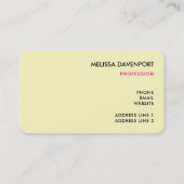 Roze flamingo in Santa Hat Whimsical Kerstmis Visitekaartje (Achterkant)