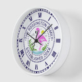 Roze Flamingo in Water Familienaam Datum Este N (Hoek)