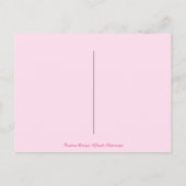Roze Flamingo Inspirerend Gezegde Inspire Quote Briefkaart (Achterkant)
