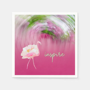 Roze Flamingo Inspirerend Gezegde Inspire Quote Servet