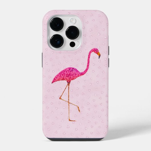 Roze Flamingo iPhone Hoesje (Achterkant)