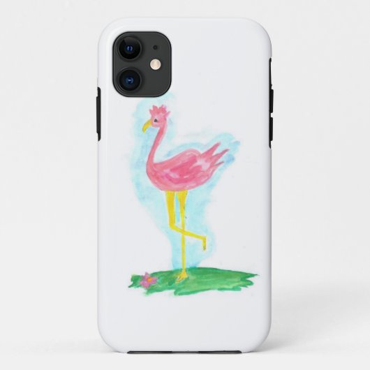 Roze Flamingo iPhone Hoesje (Achterkant)