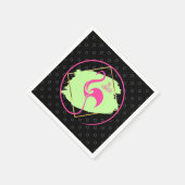 Roze flamingo is een fabelachtig Inspirerend Gezeg Servet (Hoek)