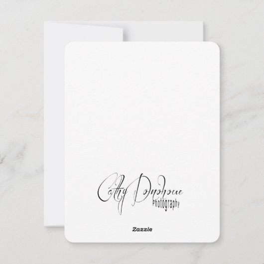 Roze Flamingo Kaart (Achterkant)