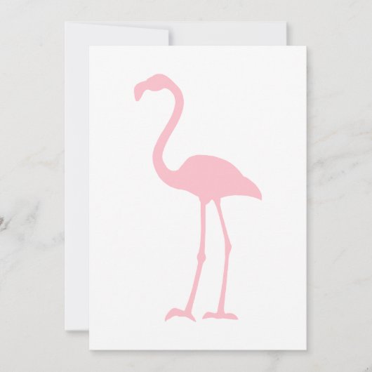 Roze Flamingo Kaart (Voorkant)