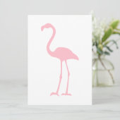 Roze Flamingo Kaart (Staand voorkant)