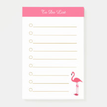 Roze flamingo & kalligrafie op wit gelinieerd