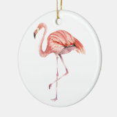 Roze Flamingo Keramisch Ornament (Links)