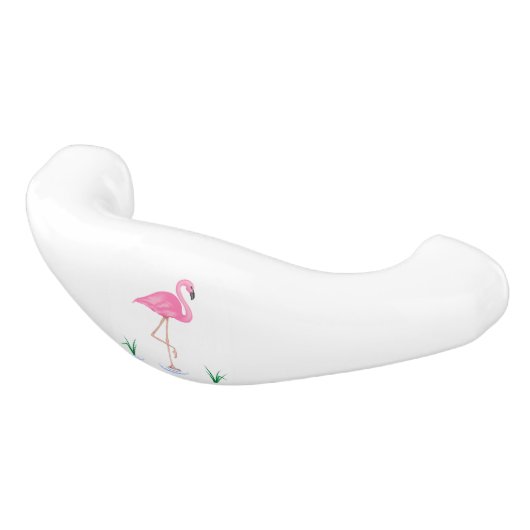 Roze Flamingo Keramische Ladegreep (Gekanteld)