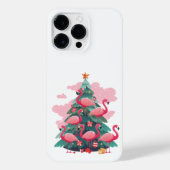 ROZE FLAMINGO KERSTBOOM iPhone HOESJE (Achterkant)