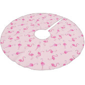 Roze Flamingo Kerstboom Rok (Gekanteld)