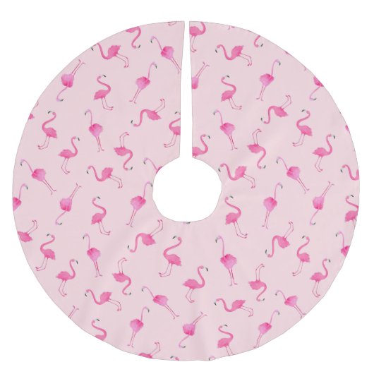 Roze Flamingo Kerstboom Rok (Voorkant)
