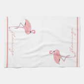 Roze Flamingo Keuken Theedoek (Horizontaal)