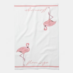 Roze Flamingo Keuken Theedoek