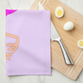 Roze Flamingo Keukenhanddoek (Quarter Fold)