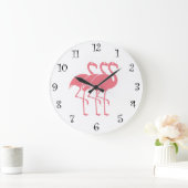 Roze Flamingo Kitchen Grote Klok (Huis)
