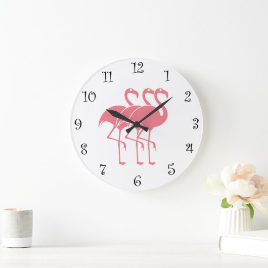 Roze Flamingo Kitchen Grote Klok (Huis)