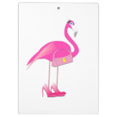 Roze Flamingo - Klembord (Achterkant)